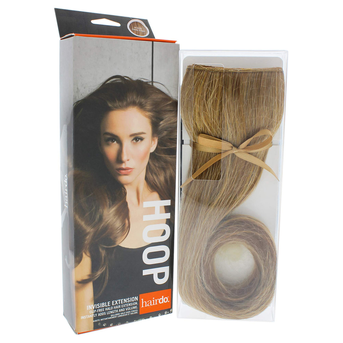 Hairdo Invisible Extension - R14 25 Honey Ginger Synthetic Hairpiece for Volume & Length