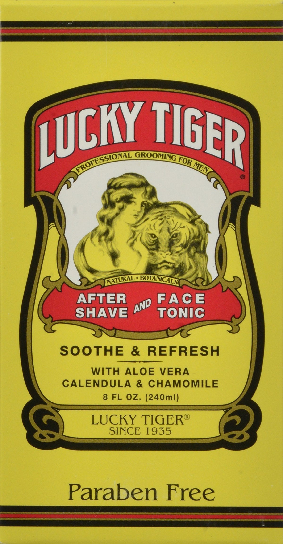 Lucky Tiger After Shave And Face Tonic - 8 Fl Oz Refreshing Skincare For Men