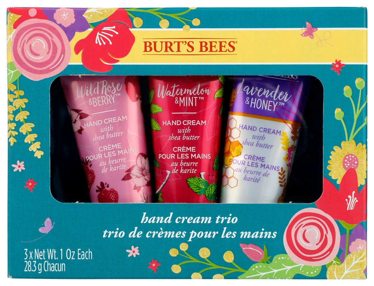 Burt'S Bees Hand Cream Trio Gift Set - 3 X 1Oz Moisturizing Creams For Soft Skin