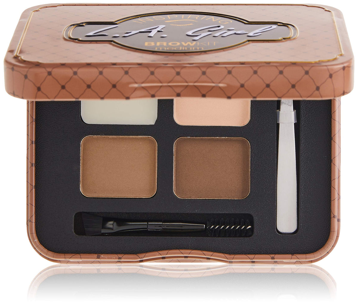 L.A. Girl Inspiring Brow Kit - Medium And Marvelous, 1 Ounce, Perfect For Flawless Brows