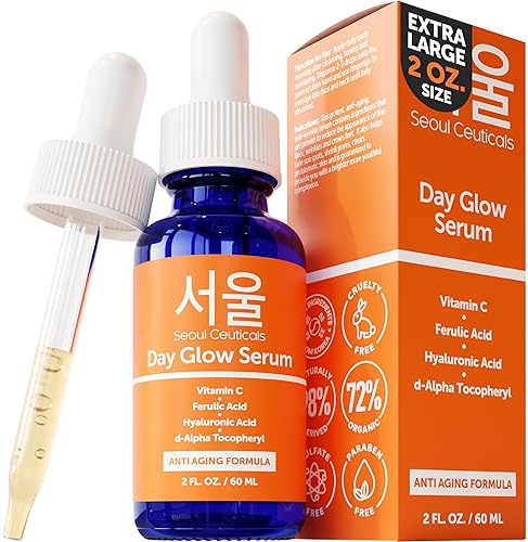 Seoulceuticals 20% Vitamin C Hyaluronic Acid Serum, 2Oz - Anti-Aging & Anti-Wrinkle K