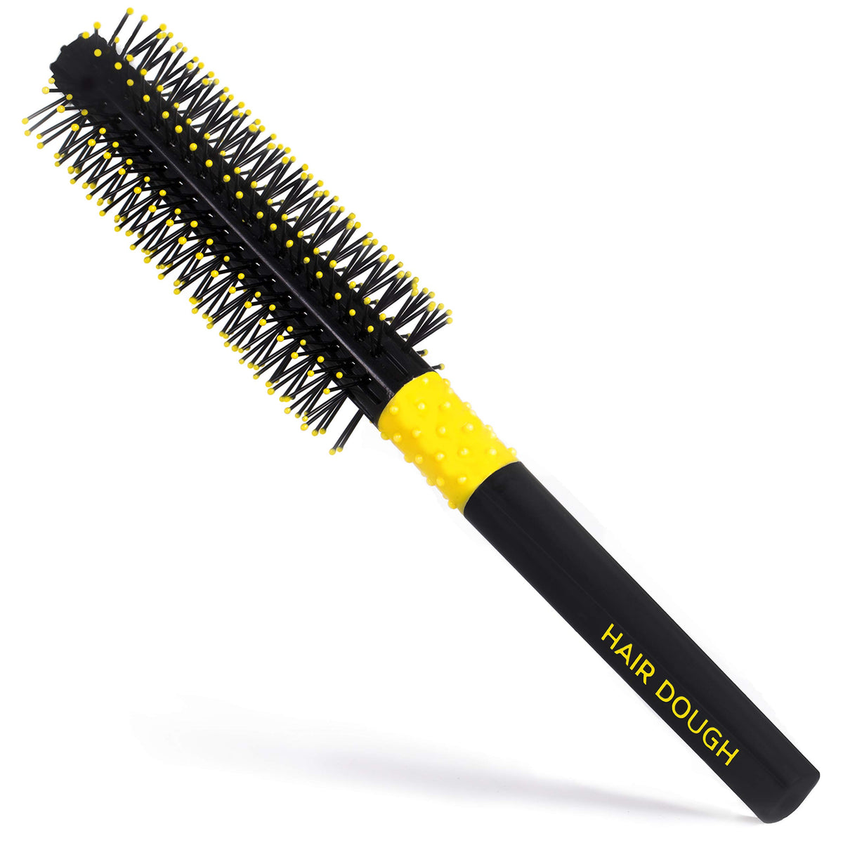 Hair Dough Quiff Roller Round Brush - Small, Yellow, Adds Volume & Styles Short Hair