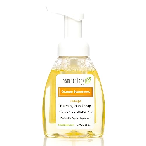 Kosmatology® Orange Sweetness Organic Foaming Hand Soap, 8.5 Fl Oz, Moisturizing, Essential Oils