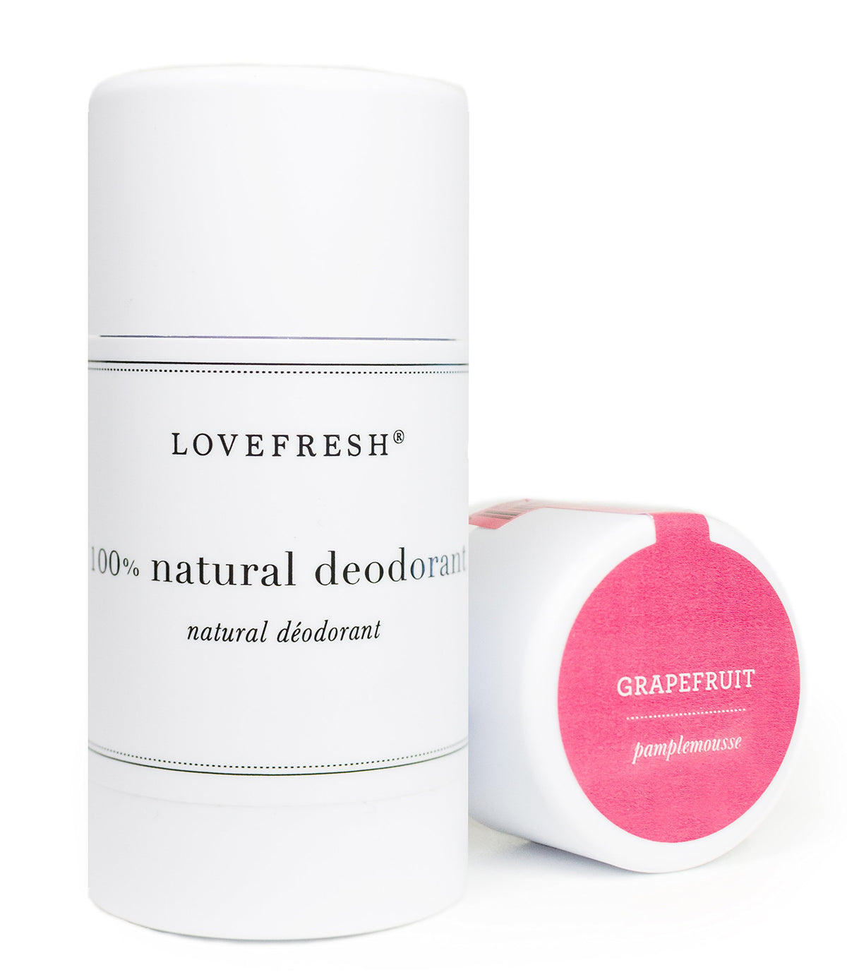 LOVEFRESH Natural Deodorant Stick - Handmade, Non-Toxic Grapefruit, 3.7 oz Clean Beauty