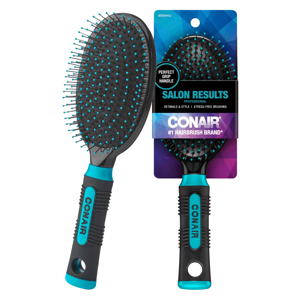 Conair Salon Results Detangling Hairbrush for All Hair Types - Teal, Wire Bristles