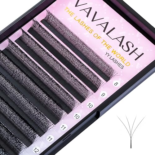 VAVALASH 4D Premade Fans Eyelash Extensions 0.07 C Curl 11mm Matte Black Volume Lashes