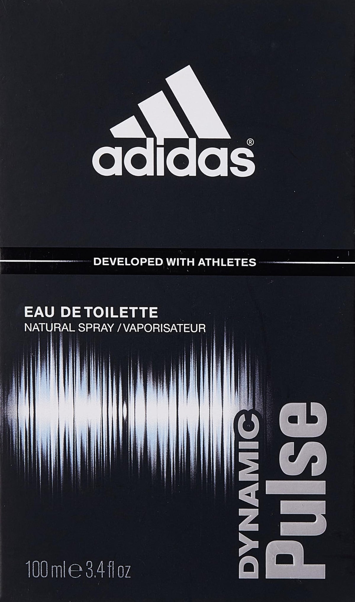 Adidas Dynamic Pulse Eau De Toilette Spray for Men, 3.4 Fl Oz - Fresh Mint Scent Developed with Athletes