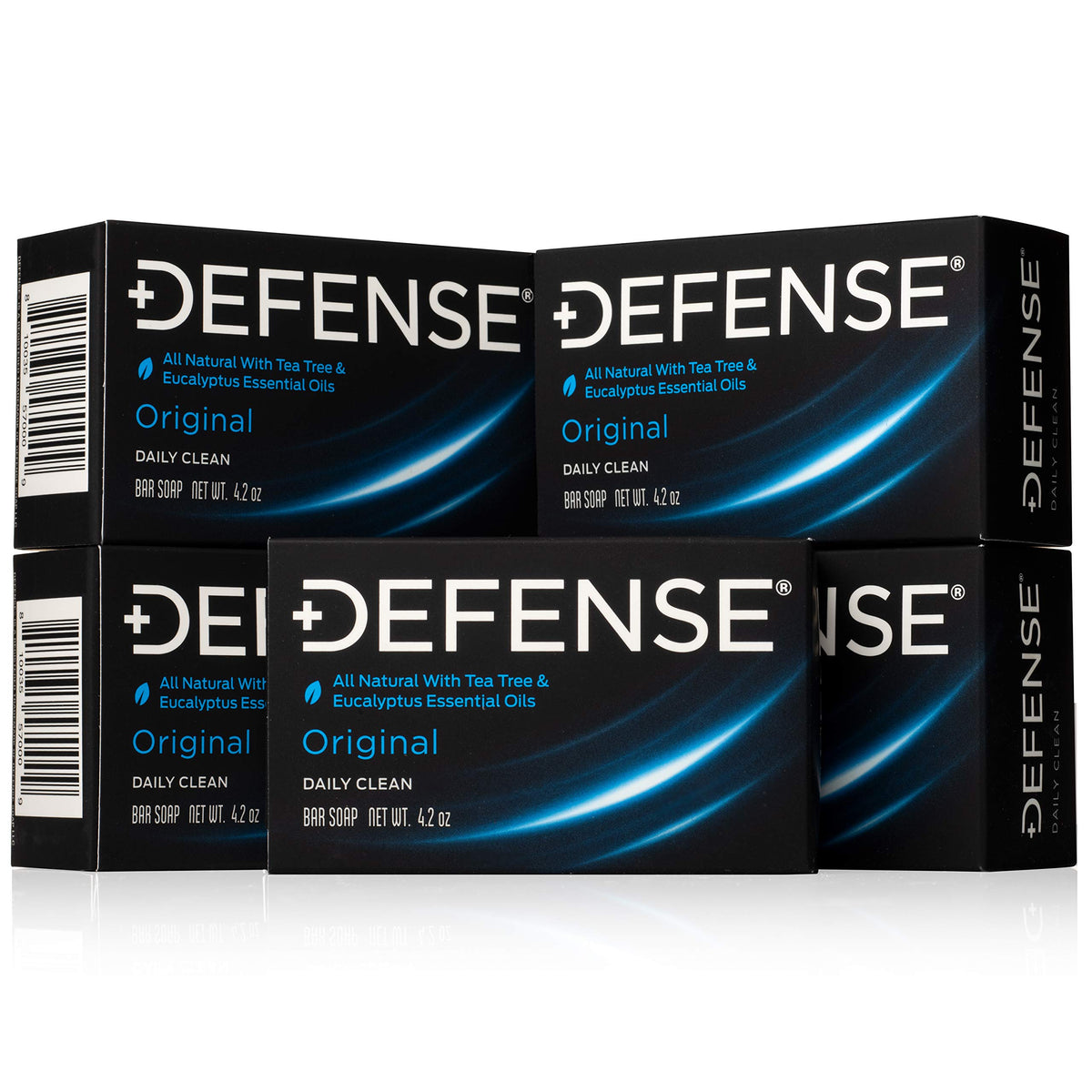 Defense Soap 5Pk Tea Tree Bar Soap For Men | Natural Skin Care With Eucalyptus Oil