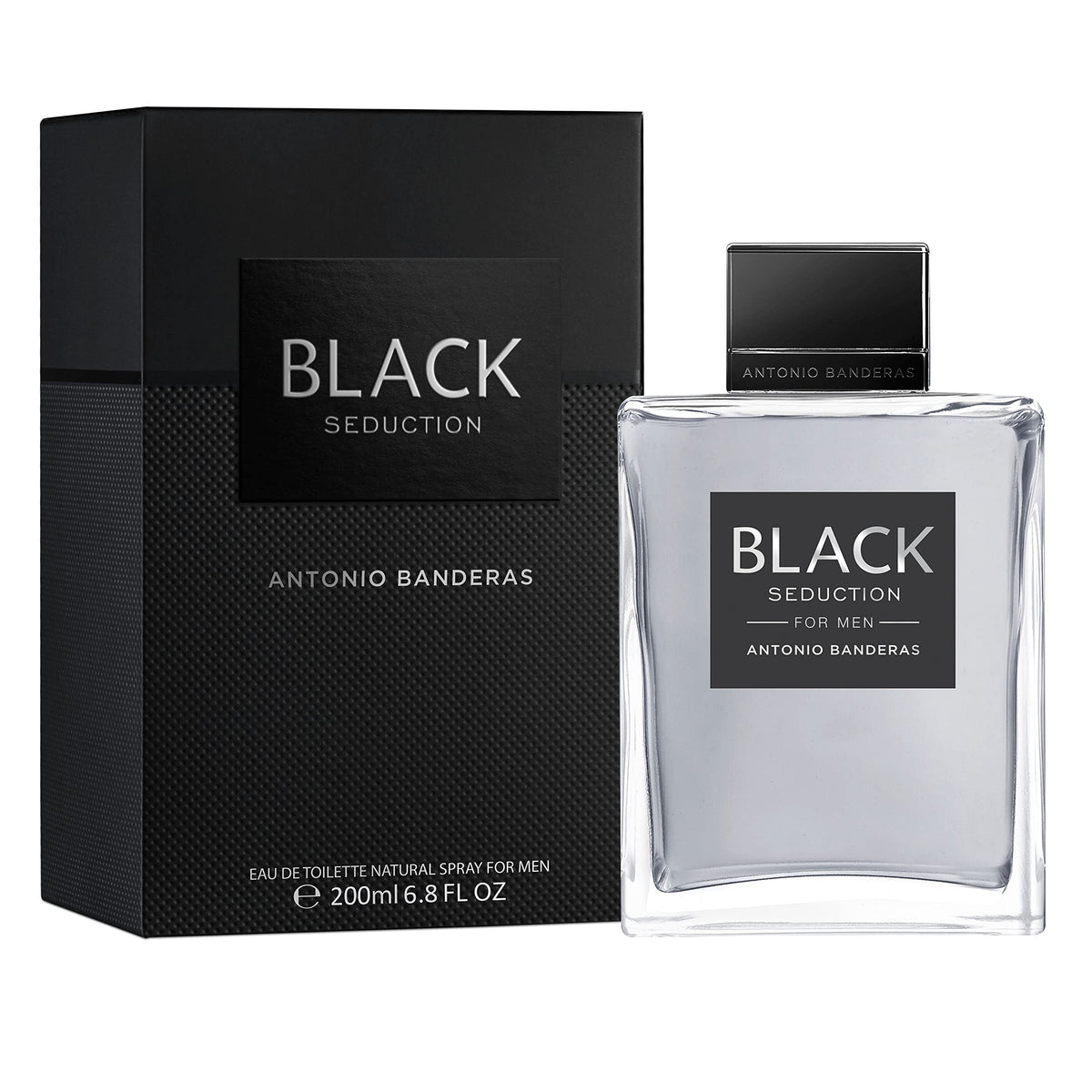 Antonio Banderas Seduction In Black Eau De Toilette Spray For Men, 6.8 Fl Oz