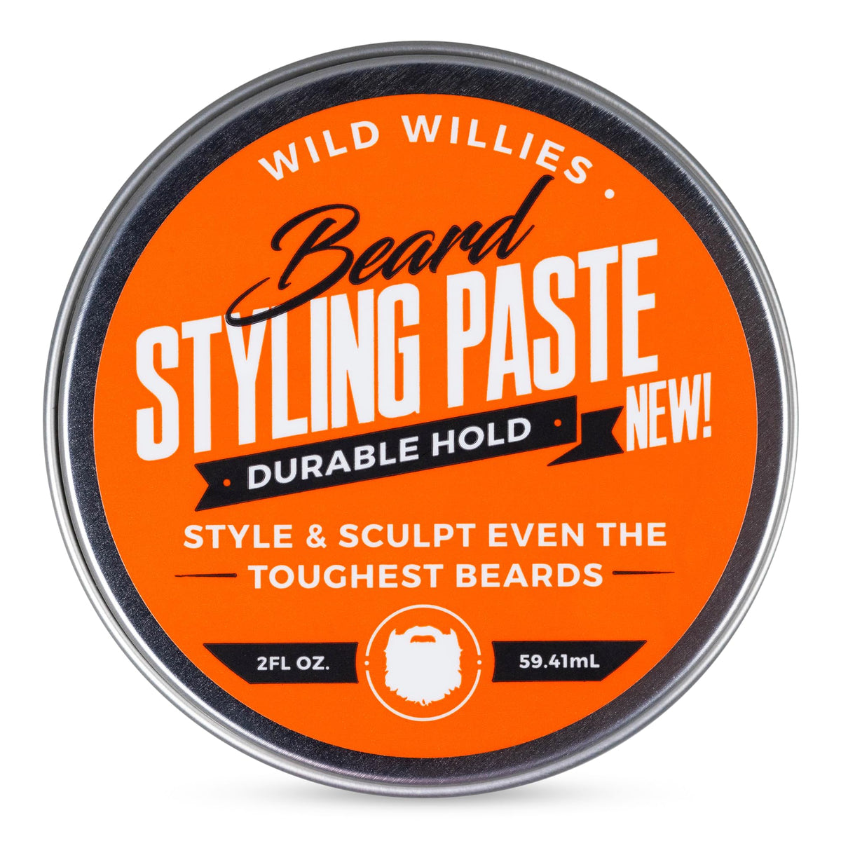 Wild Willies Beard Styling Paste - Medium Hold, Non-Greasy, Matte Finish, 2 Fl Oz Beard Balm