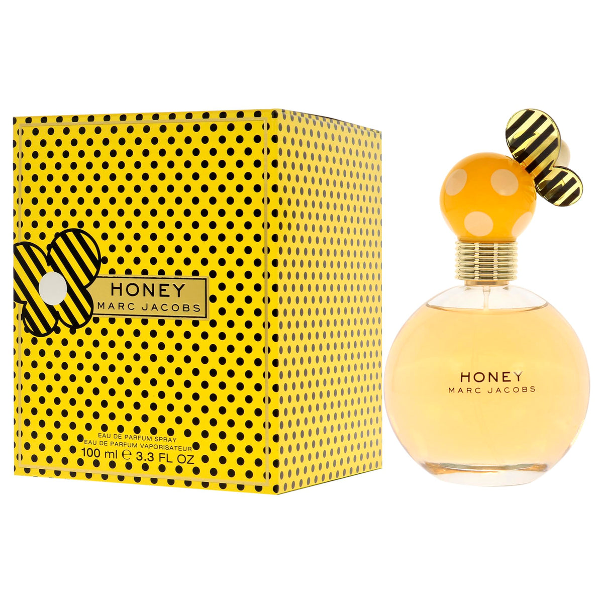 Marc Jacobs Honey Eau de Toilette Spray for Women - 3.4 Ounce Floral Fragrance, Sweet Notes, Perfect for Everyday Wear