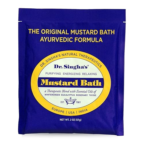 Dr. Singha'S Mustard Bath Salts - Therapeutic 2 Oz For Relaxation & Muscle Relief