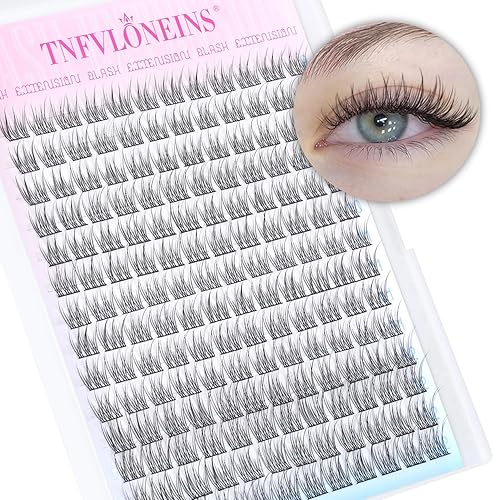 Tnfvloneins Natural Lash Clusters 168Pcs Wispy Eyelash Extensions 9-12Mm Diy Korean Lashes