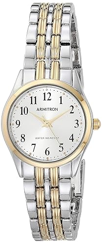 Armitron Women'S Two Tone Easy To Read 26Mm Dial Bracelet Watch, Model 75/5304