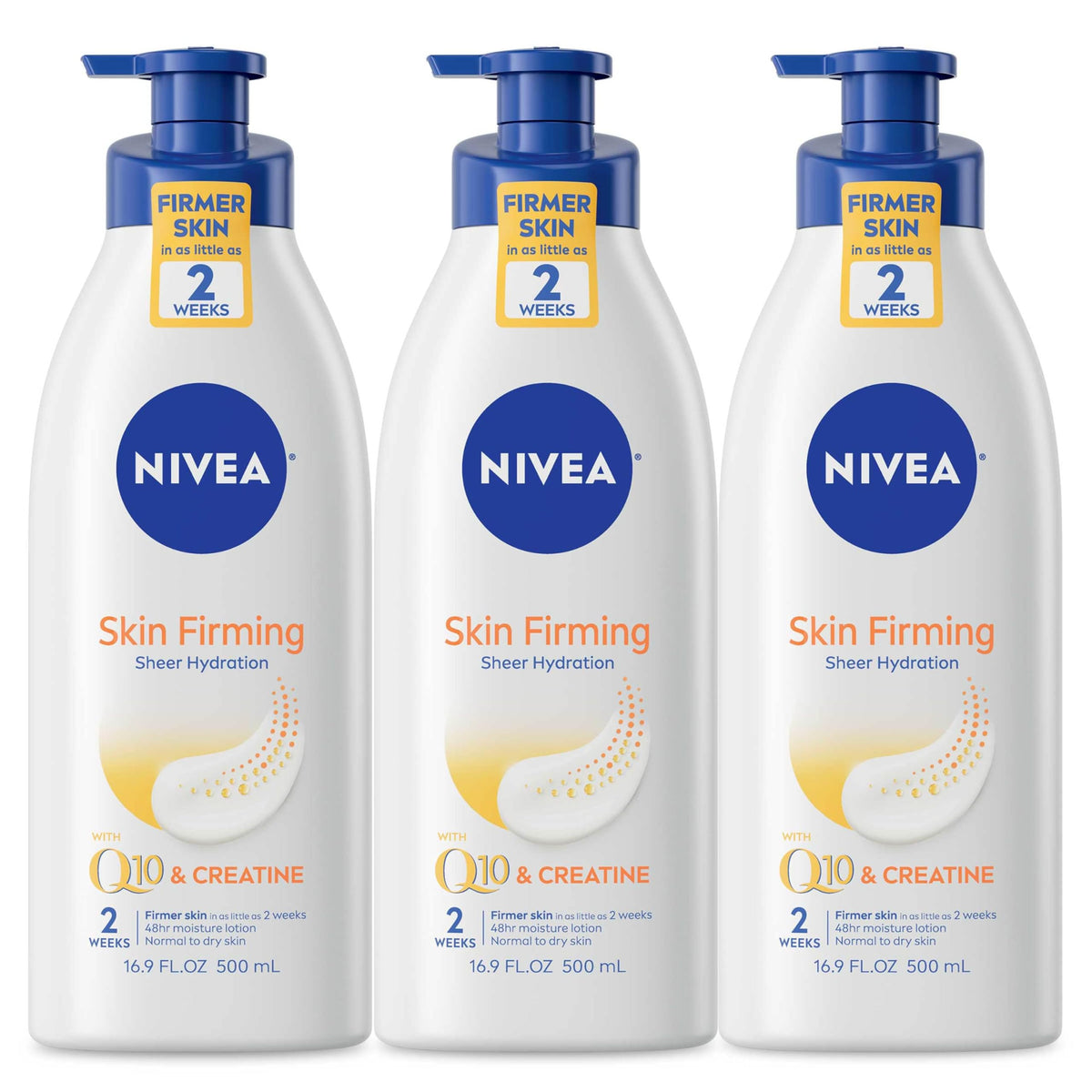 Nivea Skin Firming Lotion With Q10 & Creatine - 16.9 Fl Oz Pump For Firmer Skin In 2