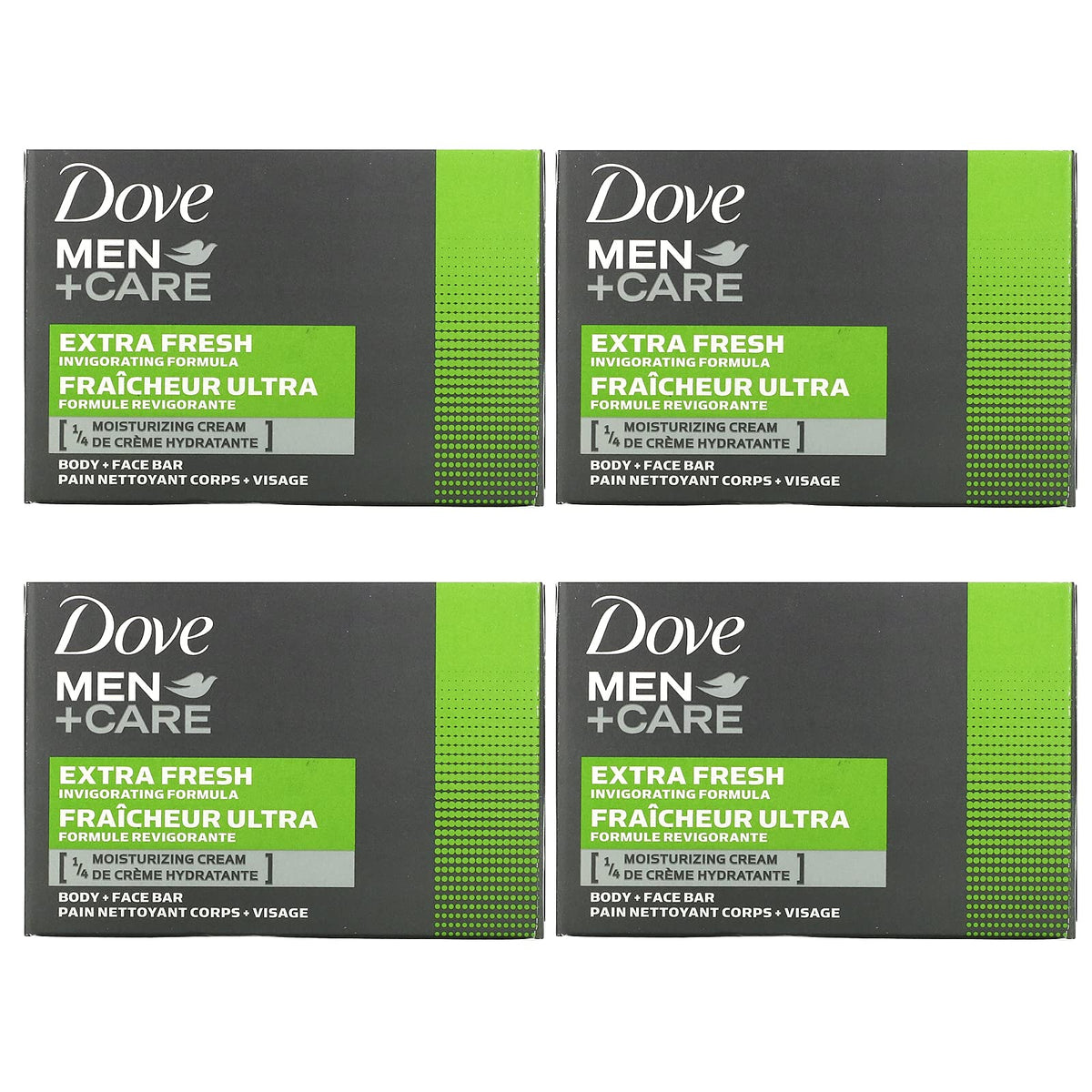 Dove Men + Care Body & Face Bar, Extra Fresh 4 ea