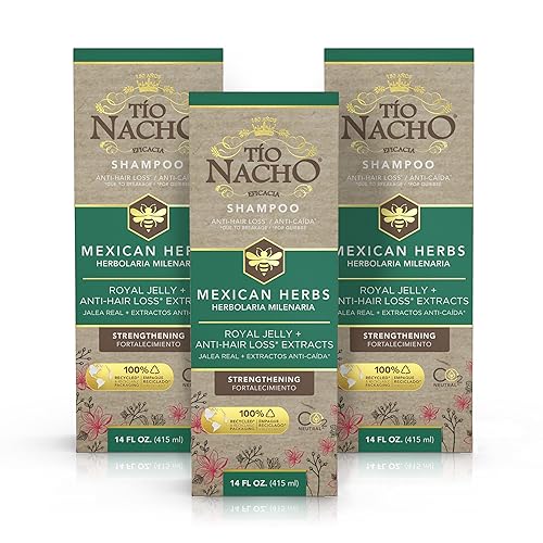 Tio Nacho Mexican Herbs Shampoo, 14 Fl Oz - Pack Of 3, Nourishing Hair Care Solution