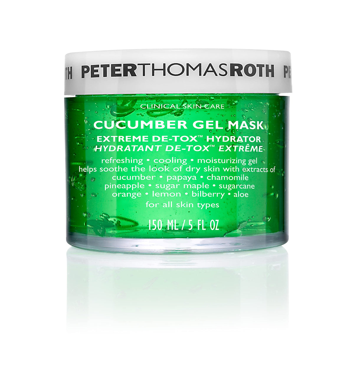 Peter Thomas Roth Cucumber Gel Mask 5 Fl Oz - Cooling Hydrating Facial Mask For Dry Skin