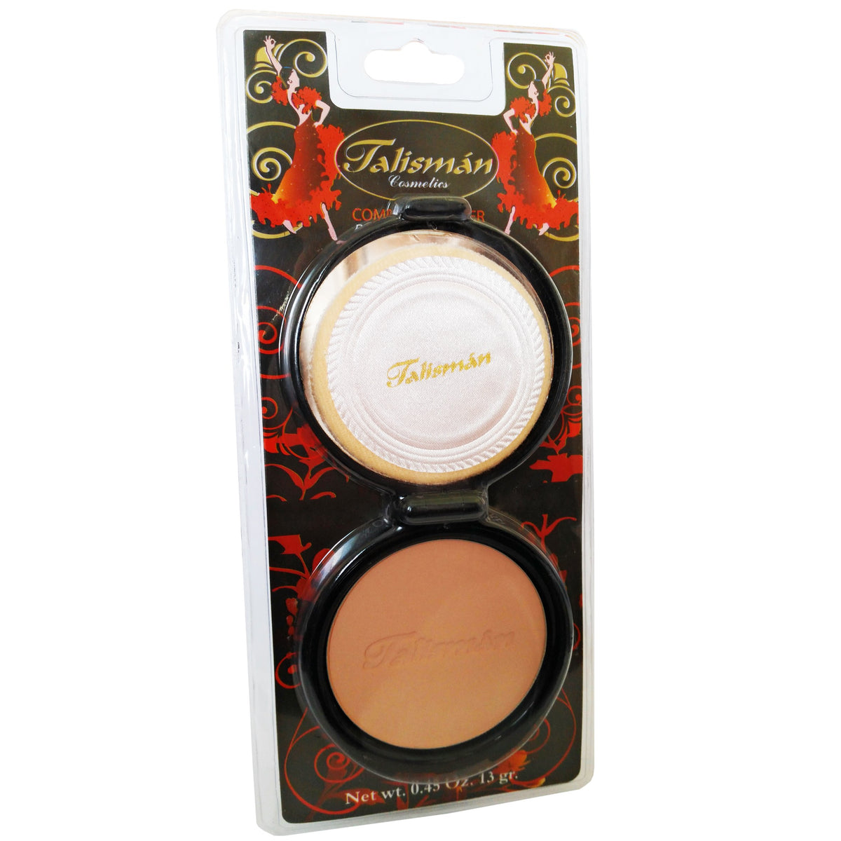 Talisman Cosmetics Cream Powder Natural 0.45 Oz Compact With Mirror - Beige