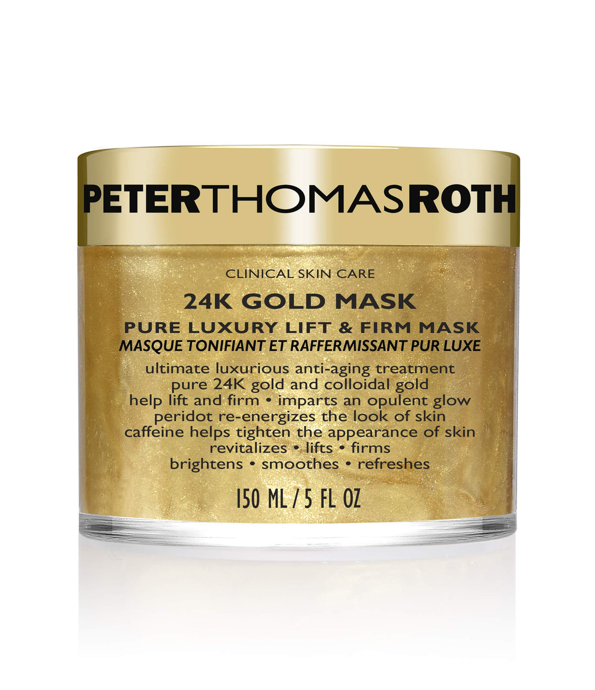 Peter Thomas Roth 24K Gold Mask - Anti-Aging Lift & Firm Face Mask, 5 Fl Oz