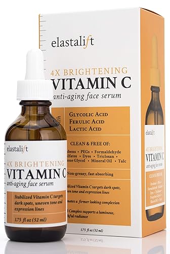 Elastalift Vitamin C Facial Serum - Anti-Aging, Brightens Skin, 1.75 Fl Oz