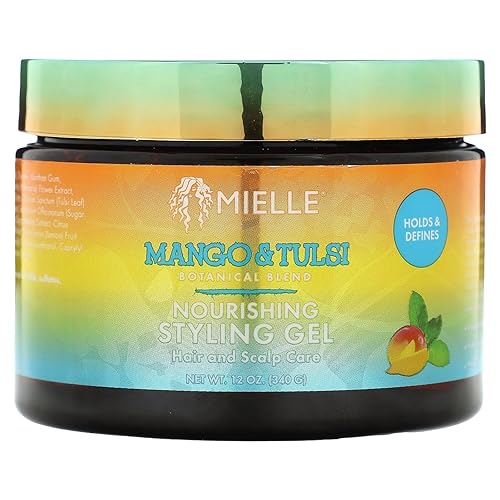 Mielle Organics Nourishing Styling Gel With Mango & Tulsi, 12 Oz, Hair Care Product