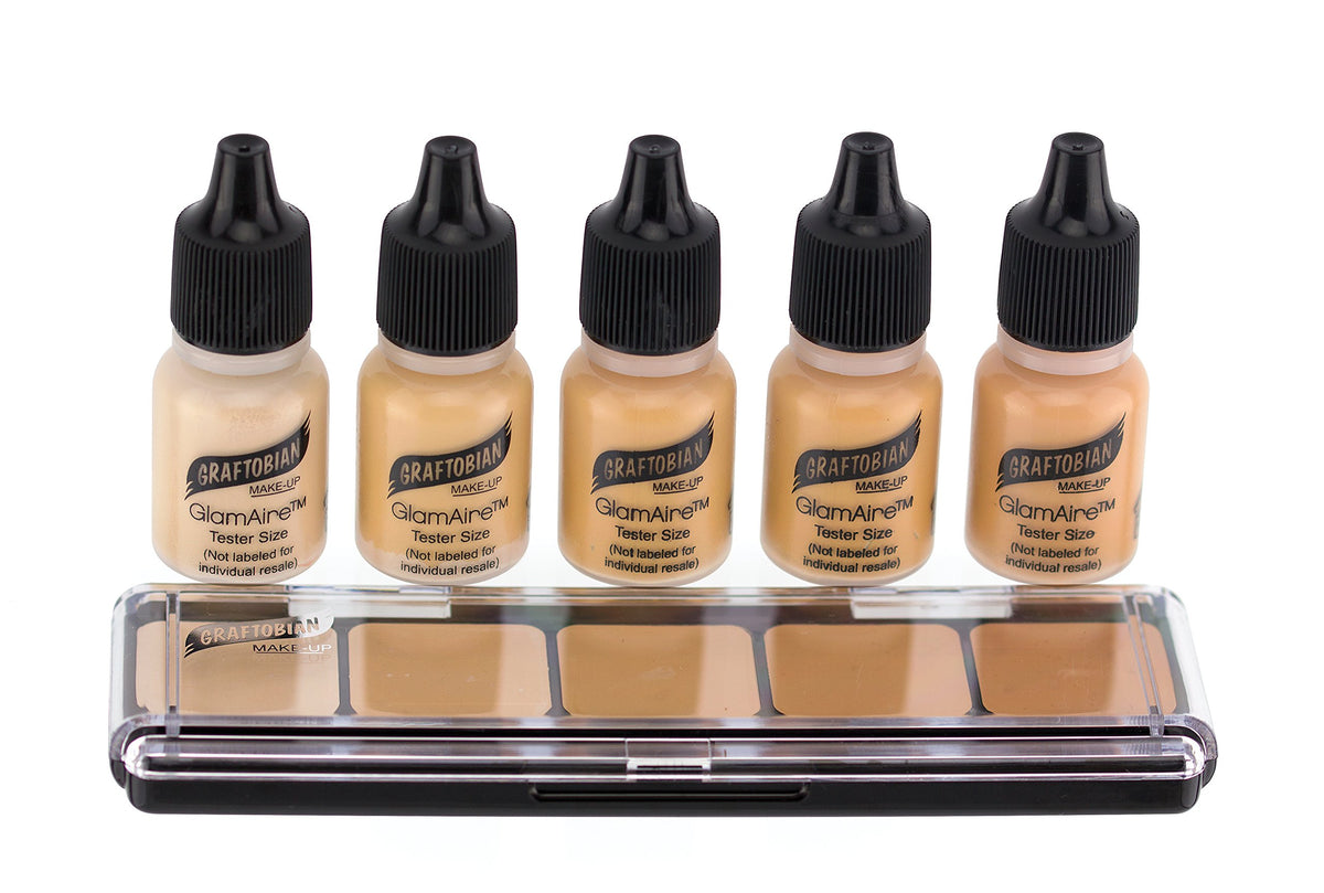 Graftobian Hd Sampler Pack - Cool #1 Creme & Airbrush Foundation Sample