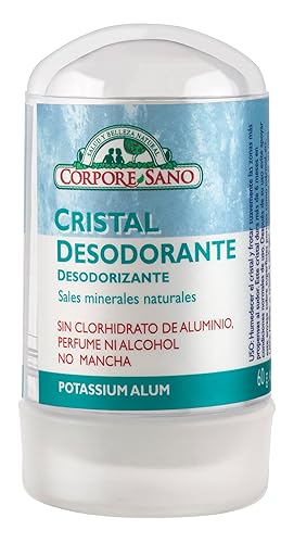 Corpore Sano Deodorant Potassium Alum 60g - Natural, Aluminum-Free, Freshness Boost