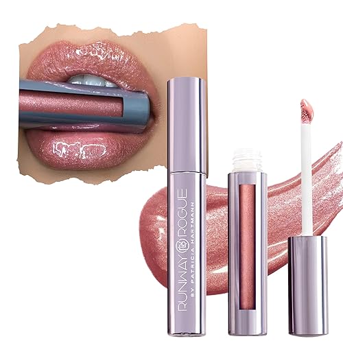 Runway Rogue Luxgloss High-Pigment Shimmery Rose-Gold Lip Gloss, 1 Fl Oz - Fashion Week