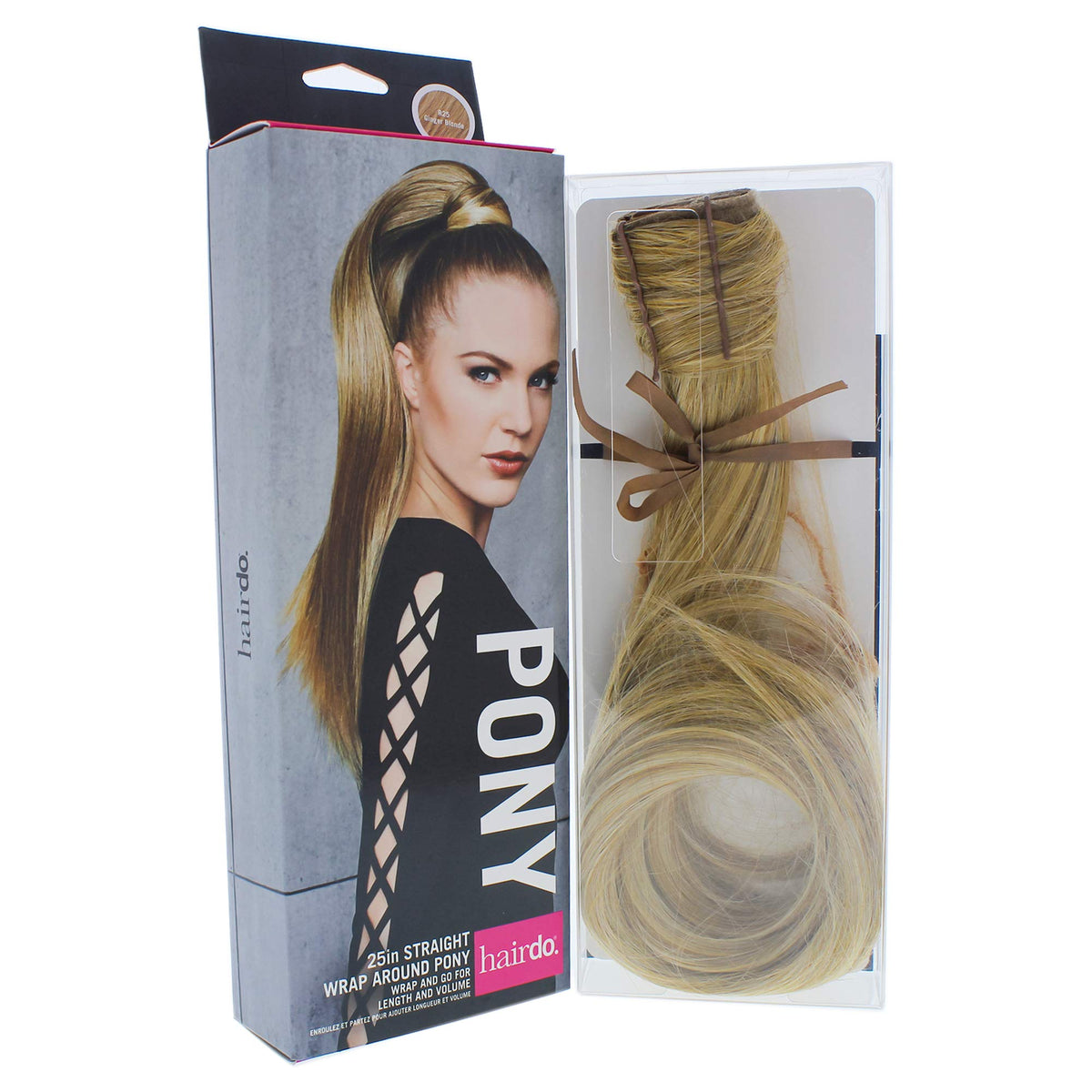 HairDo Straight Ponytail, 25 Inch R25 Ginger Blonde - Synthetic Hair Extension