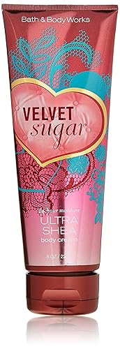 Bath & Body Works Velvet Sugar Ultra Shea Body Cream, 8 Oz - 24 Hour Moisture