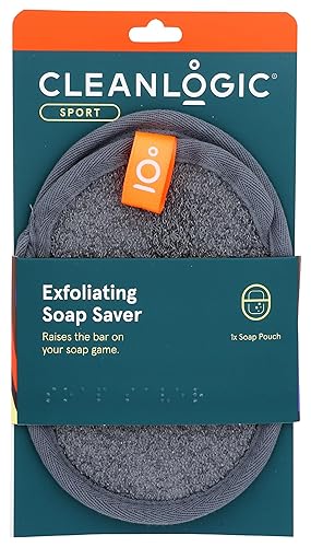 Cleanlogic Sport Exfoliating Soap Saver, Organic, Natural, Pack Of 6, 1 Count