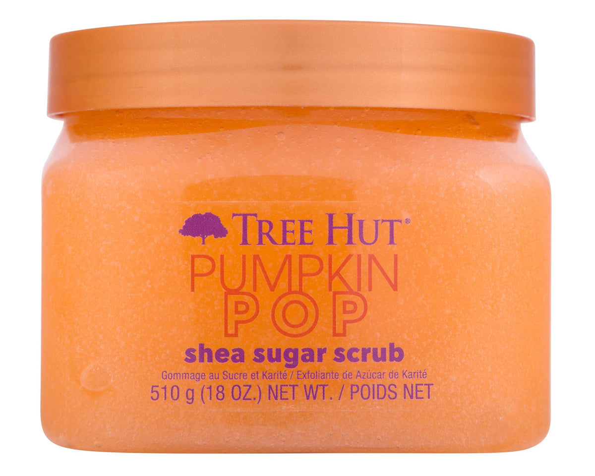 Tree Hut Pumpkin Pop Shea Sugar Scrub - Exfoliating Body Scrub For Soft, Hydrated Skin, 18 Fl Oz