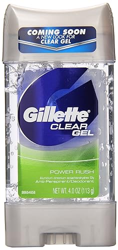 Gillette Sport Power Rush Clear Gel Anti-Perspirant & Deodorant, 4 Oz, Pack Of 3