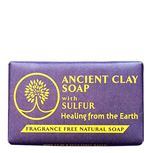 Adama Minerals Sulfur Soap For Body & Face Acne, 6 Ounce - Natural Acne Treatment