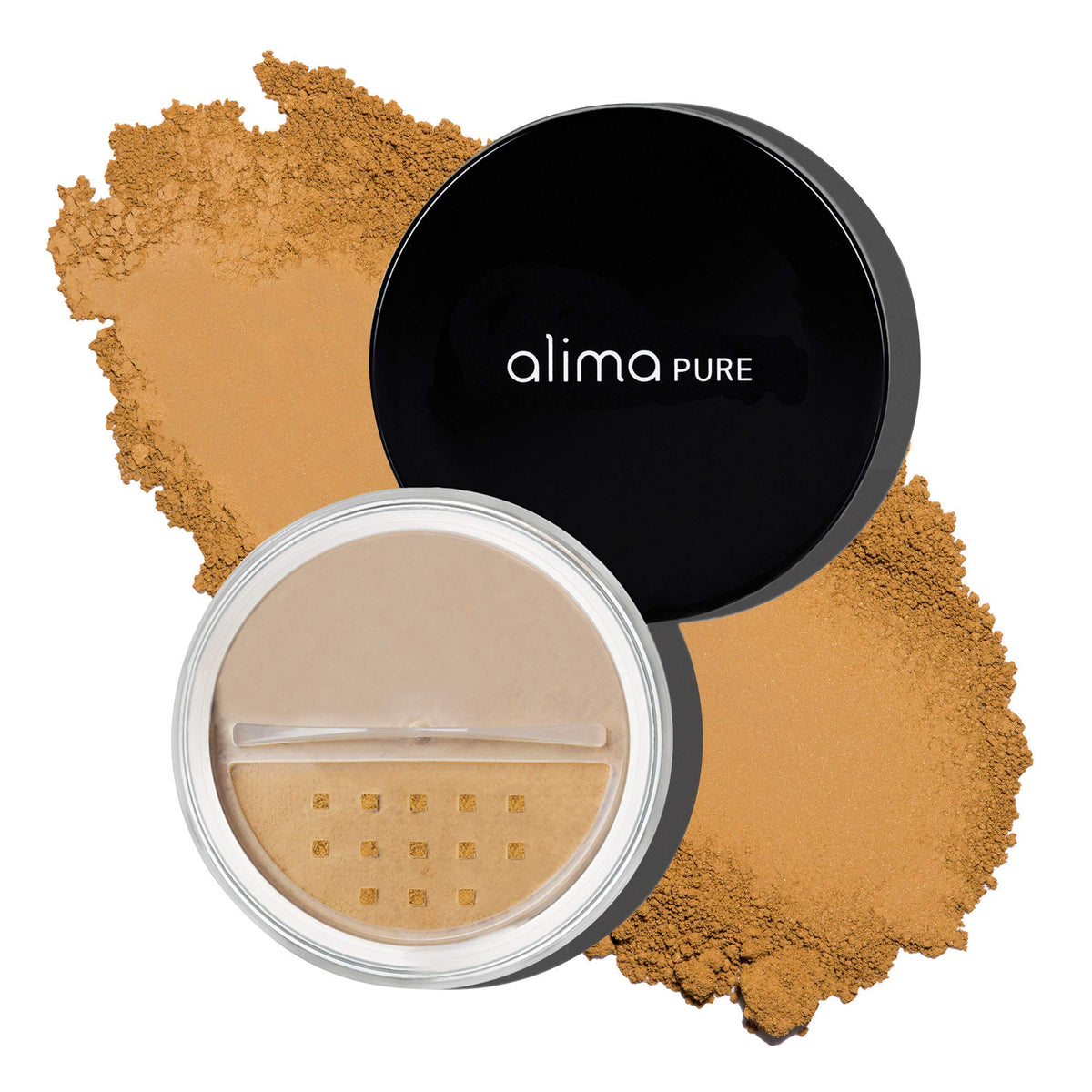 Alima Pure Matte Foundation Loose Mineral Powder, Warm 9, 0.16 Oz - Oil Free, Talc Free Full Coverage