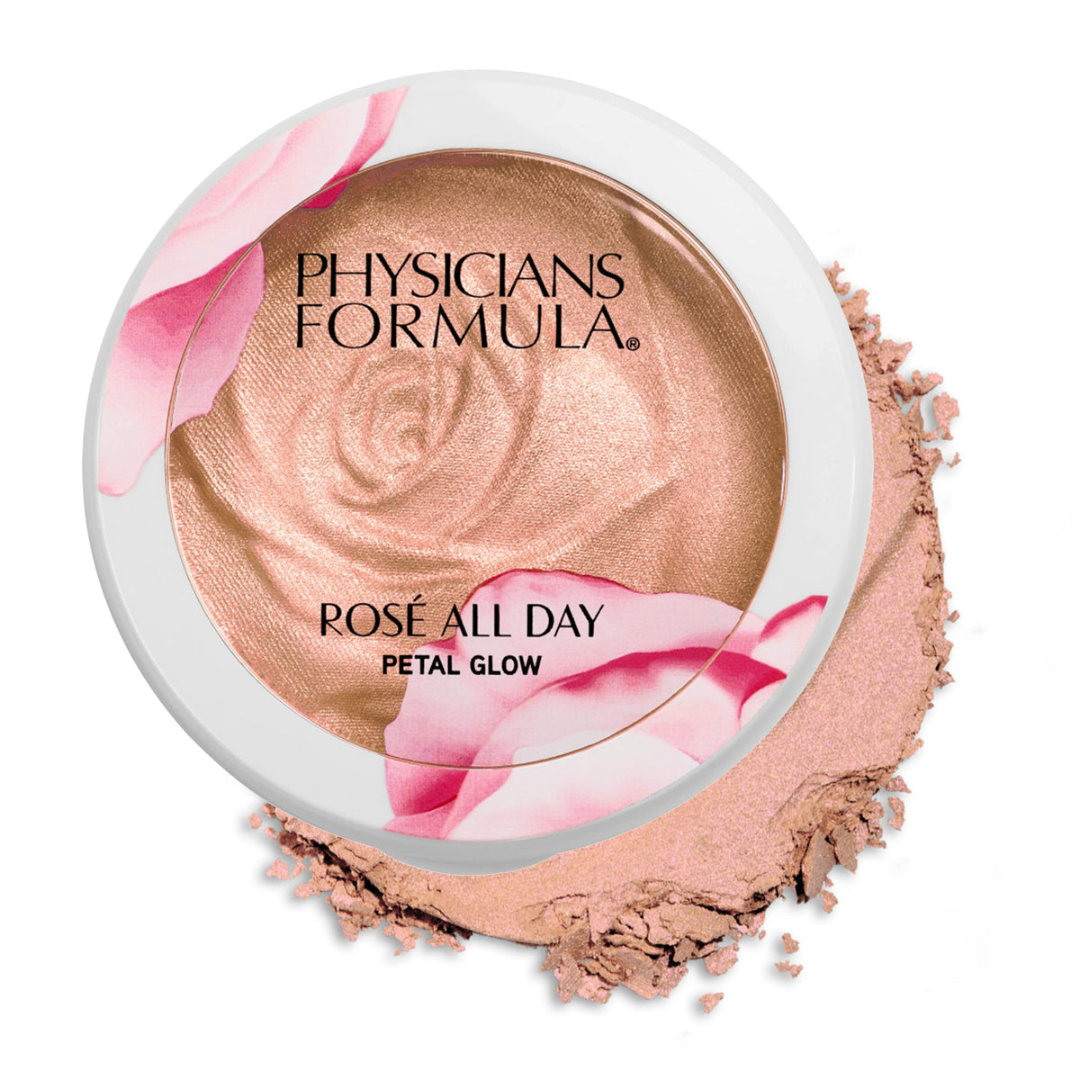 Physicians Formula Rosé All Day Highlighter Blush, Shimmer Petal Glow, 0.32 Oz