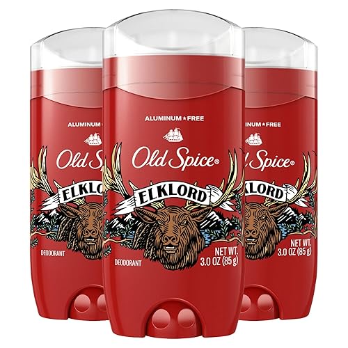 Old Spice Elklord Aluminum Free Deodorant For Men, 48 Hr Protection, 3Oz (Pack Of 3)