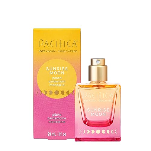 Pacifica Sunrise Moon Spray Perfume - Peach, Cardamom, Mandarin | Vegan, Clean Fragrance, 1 Fl Oz