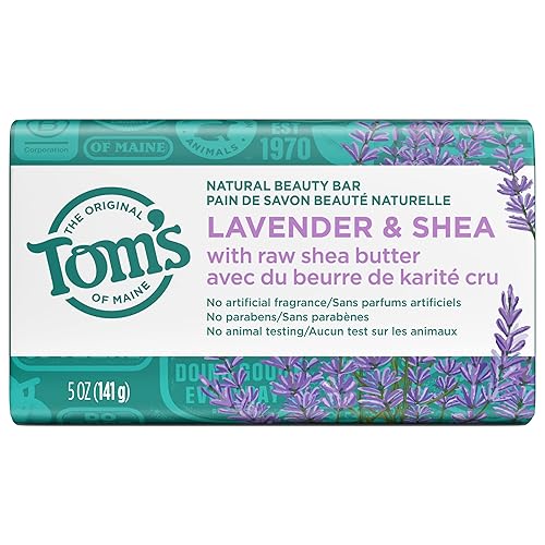 Tom'S Of Maine Lavender & Shea Natural Bar Soap With Raw Shea Butter, 5 Oz.