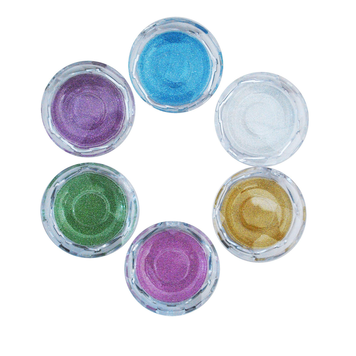 Suncolorhair 6Pcs Clear Mink Eyelash Cases - Compact, Colorful Eyelash Packaging Containers