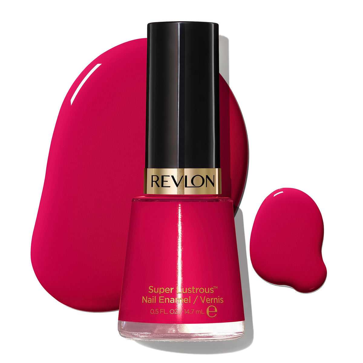 Revlon Super Lustrous Nail Polish, Chip Resistant, High Shine, 270 Cherries In The Snow, 0.5 Fl