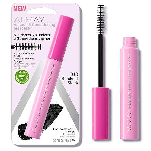 Almay Volume & Conditioning Mascara, Hydrating All Day Wear, 10 Blackest Black, 0.27 Fl Oz