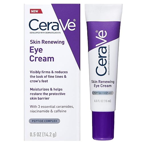 Cerave Skin Renewing Eye Cream With Peptides, Caffeine & Niacinamide For Wrinkles & Crows Feet