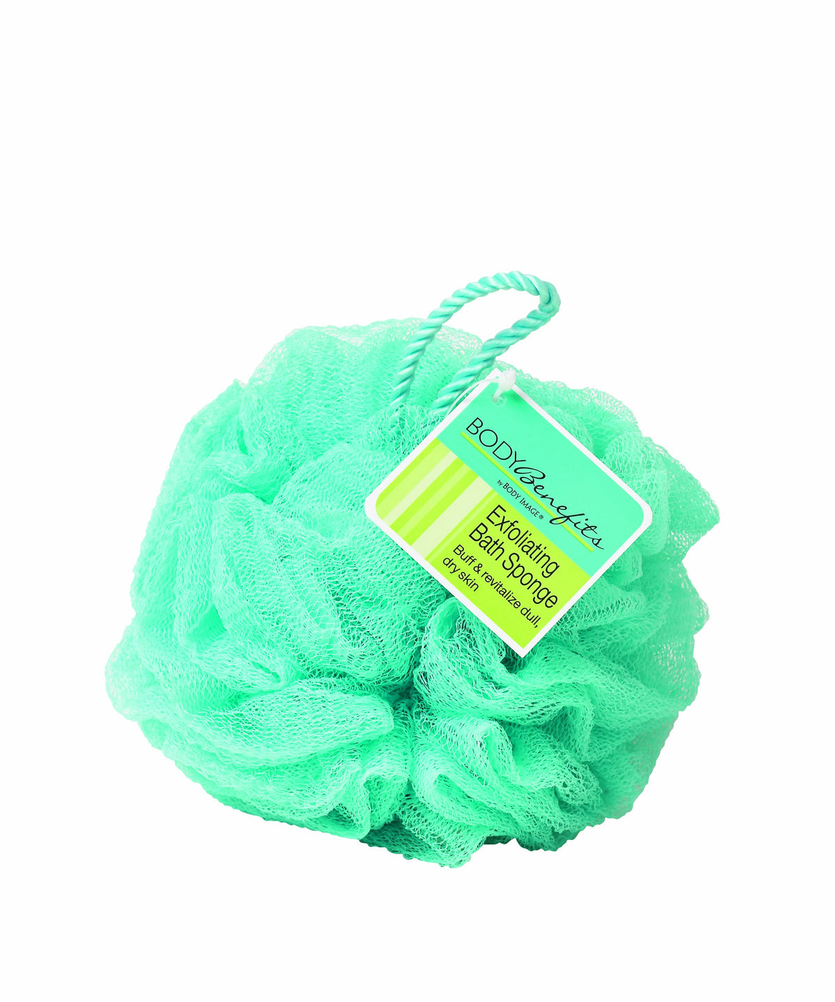 Body Benefits Exfoliating Bath Sponge, Green Synthetic Loofah, Pack Of 6, 0.197 Lbs