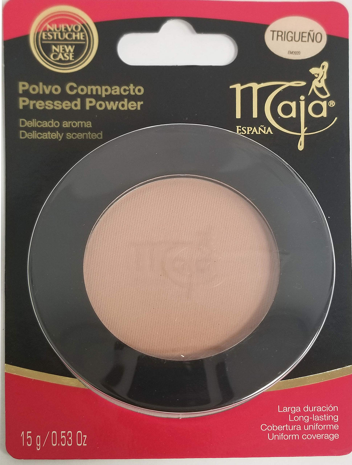 Maja Cream Powder Trigueno 0.53 Oz Compact With Mirror - Long-Lasting Makeup Finish