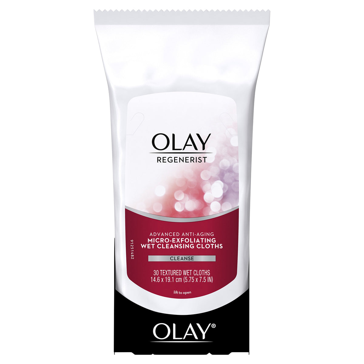 Olay Regenerist Micro-Exfoliating Cleansing Cloths, 30 Count - Soft Microfiber Wipes