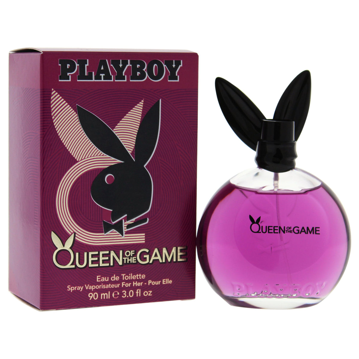 Playboy Queen Of The Game Eau De Toilette Spray For Women, 3 Oz - Violet Fragrance