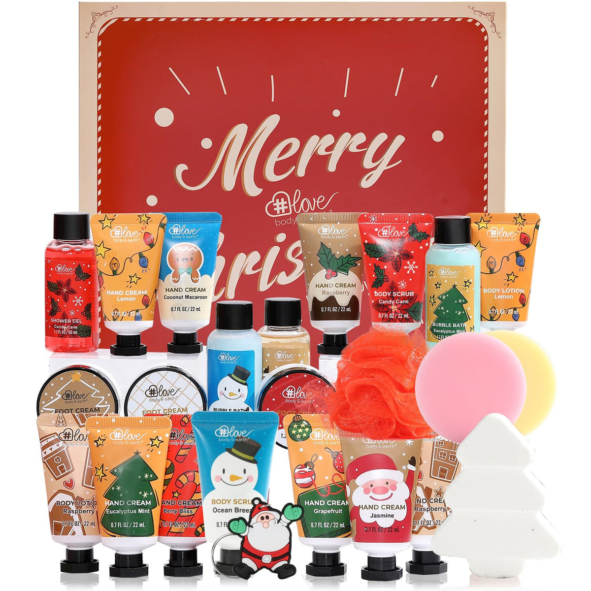 2024 Limited Edition Advent Calendar - Body & Earth Spa Gift Set With 24Pcs Bath Essentials