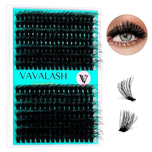 VAVALASH 60D+80D Wispy Volume Individual Lash Clusters - DIY Faux Mink Extensions 16-20mm